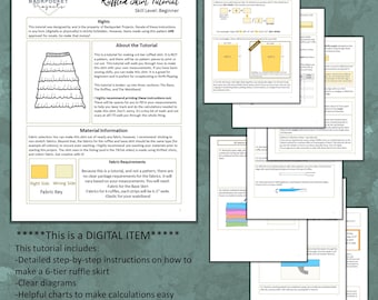 Six-Tier Ruffled Skirt Tutorial | Thrift Skirt Upcycle | Sewing Guide | DIY Project