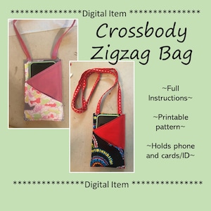 The Zigzag Bag Sewing Pattern | Crossbody Bag | Beginner Sewing