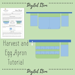 Harvest and Egg Apron Sewing Tutorial | DIY Half Apron