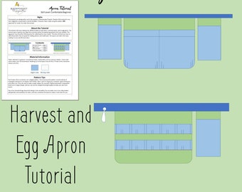 Tutoriel de couture de tablier de récolte et d'œufs | Demi-tablier bricolage