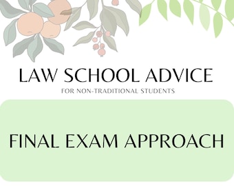 Final Exam Approach Checklist - Law School Tools