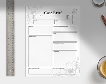 Law School Case Brief Template [ADHD friendly]