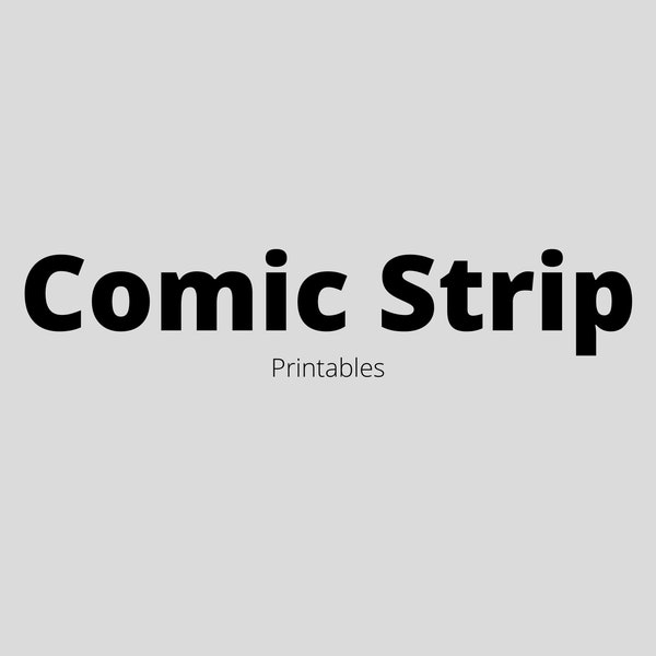 Comic Strip Printable