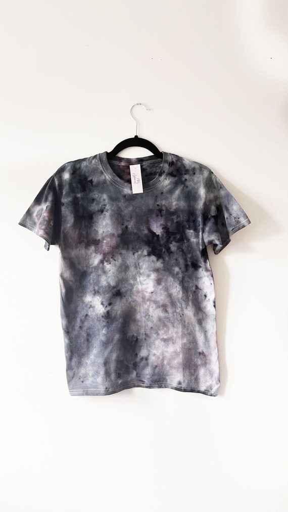 black grey tie dye