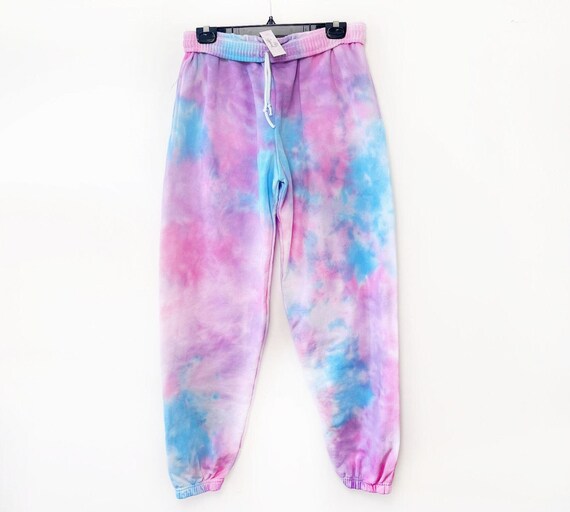 Drawstring waist tie dye sweatpants hotsell