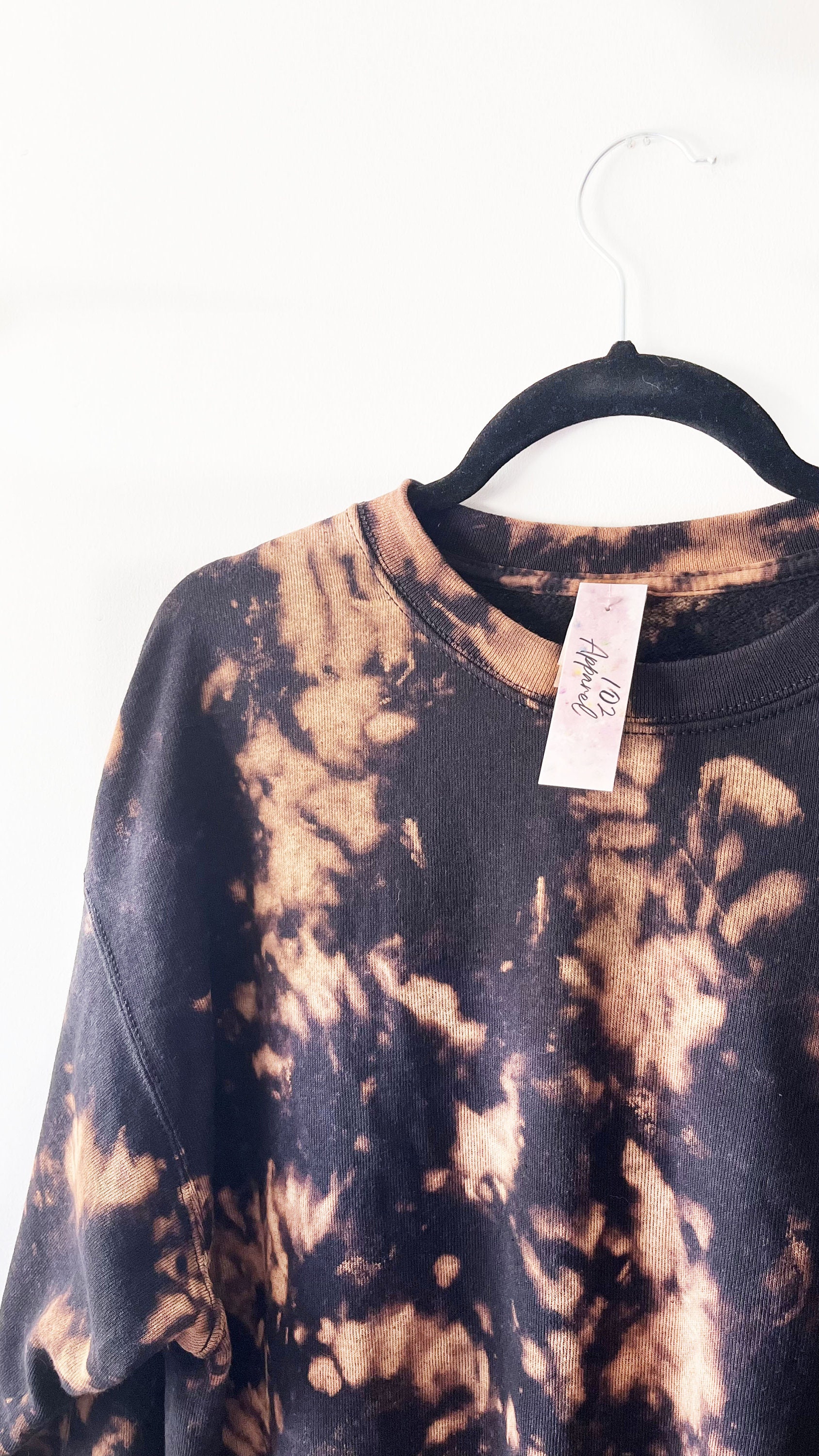 Bleached black sweatshirt sale