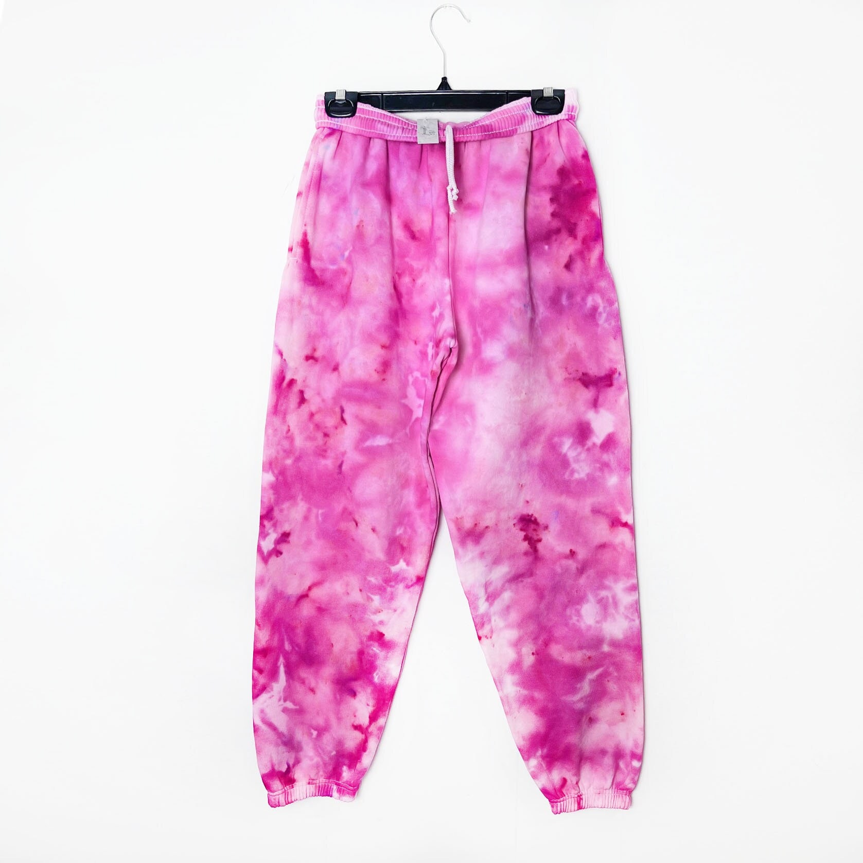 Hot pink tie dye sweatpants hotsell