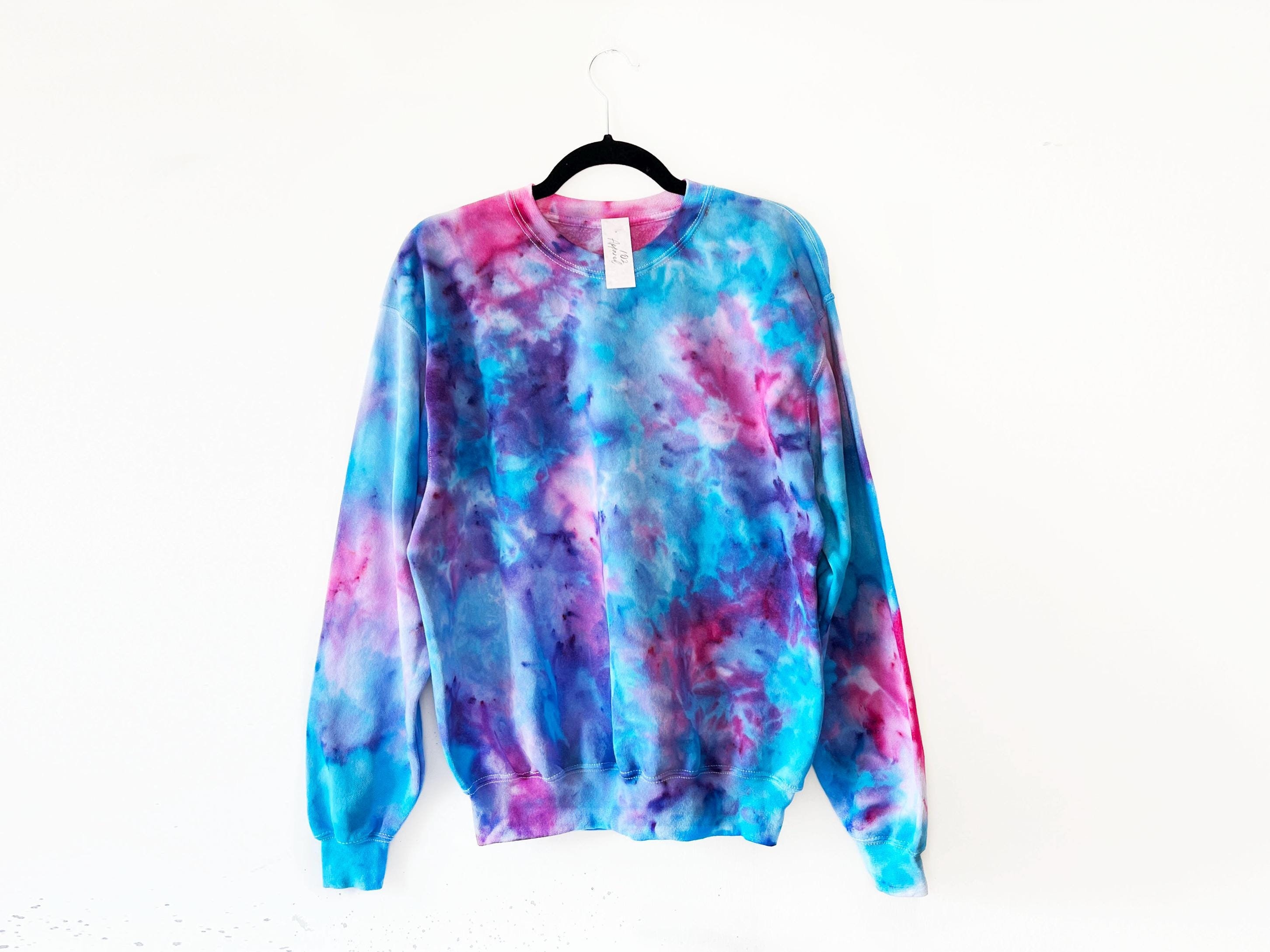 Pink and Blue Tye Dye Sweatshirt UK