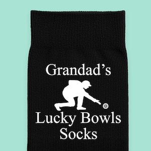 Chaussettes de bowling personnalisées - Cadeau bowling porte-bonheur pour lui, chaussettes de bowling amusantes image 2