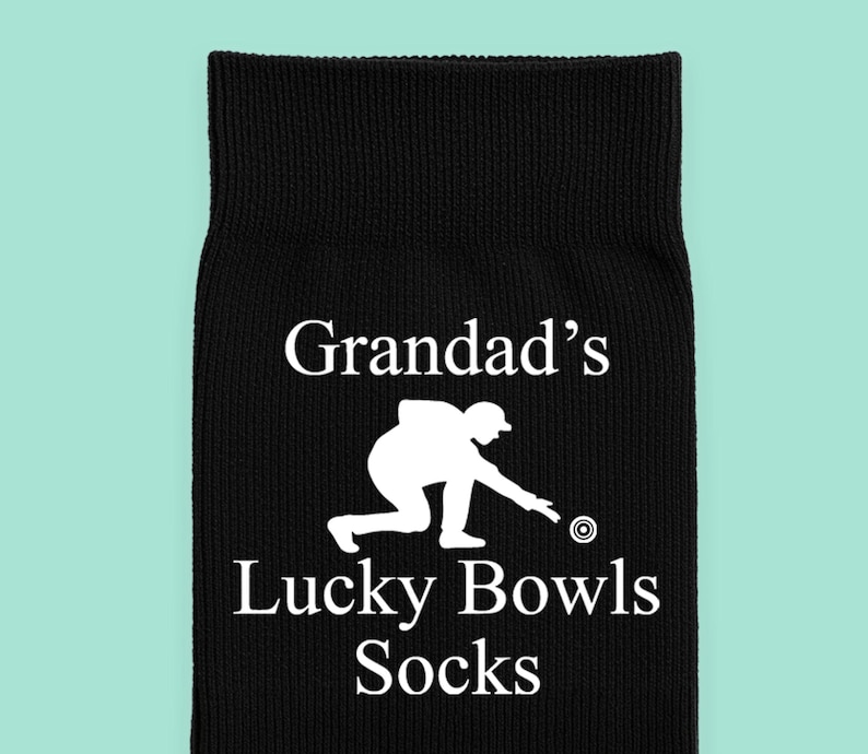 Chaussettes de bowling personnalisées - Cadeau bowling porte-bonheur pour lui, chaussettes de bowling amusantes image 2