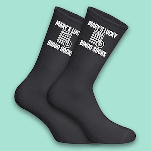 Personalised Lucky Bingo Socks | Custom Bingo Gift