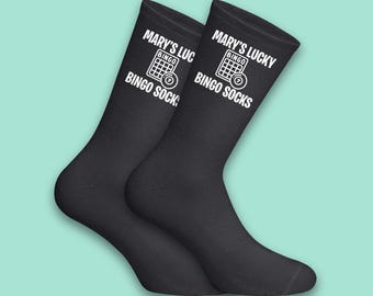 Personalised Lucky Bingo Socks | Custom Bingo Gift