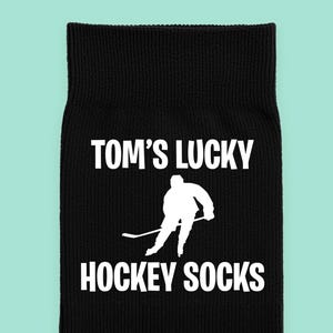 Personalised Lucky Hockey Socks | Custom Hockey Gift image 2