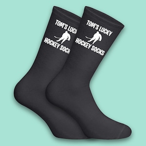 Personalised Lucky Hockey Socks | Custom Hockey Gift image 1