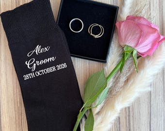 Calzini da sposa personalizzati, regalo per sposo e testimone dello sposo
