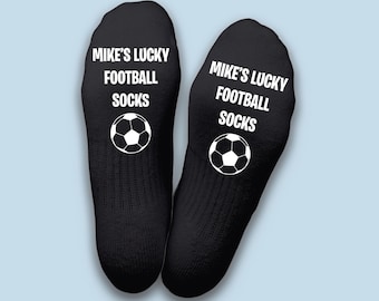 Custom Football Gift Personalised Lucky Football Socks