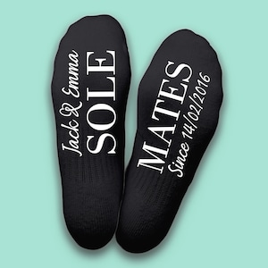 Personalizowane skarpetki Sole Mates – spersonalizowany prezent na rocznicę ślubu