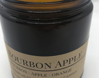 Scented Soy Wax Candle (8.0 oz) 50-60 Hour Burn Time, Cotton Wick, Amber Glass Jar, Grown and Made in USA -