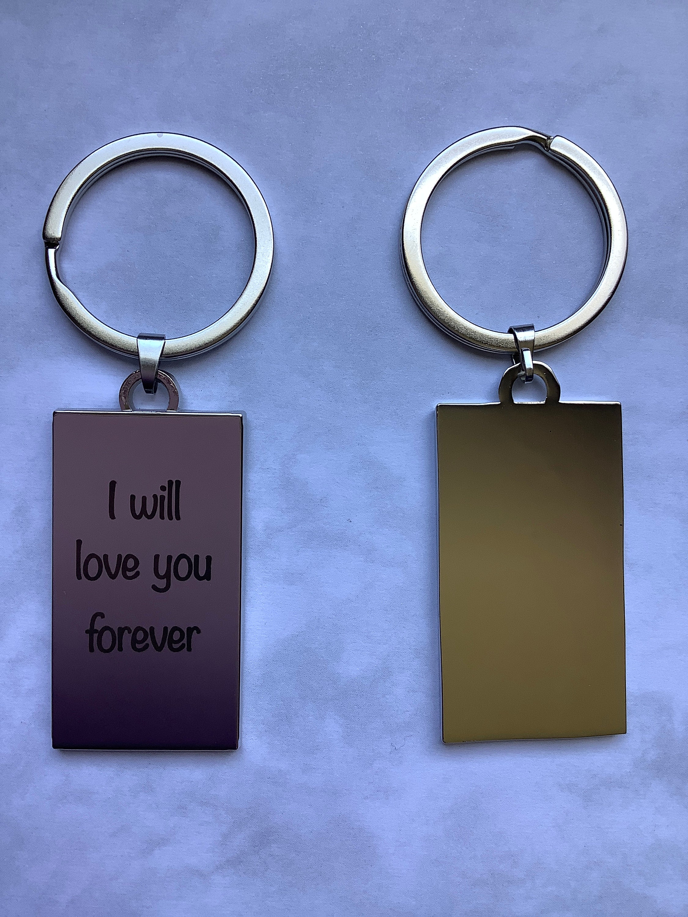 Keychain for her love keychain for him love reminder Etsy