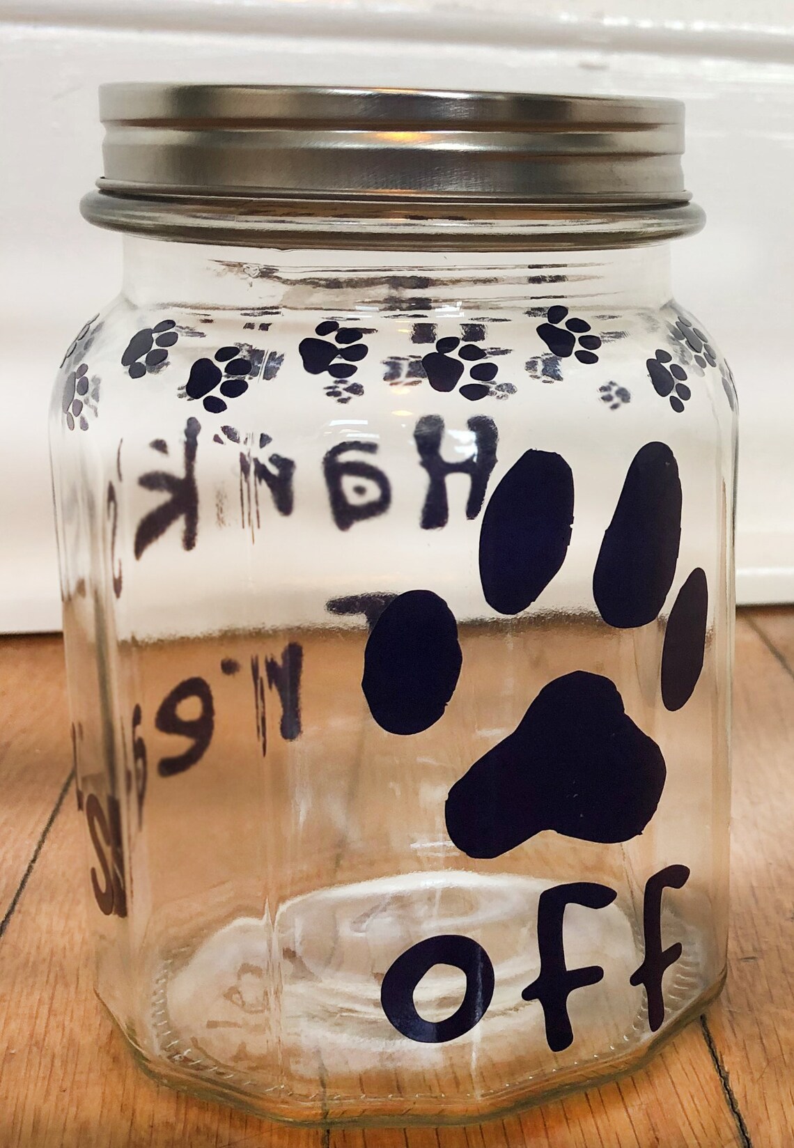 Personalized Pet Treat Jar Great Gift for Your Furry Friends Etsy