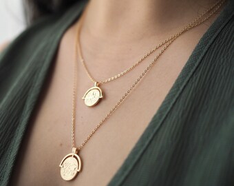 Gold Arc Necklace - Etsy