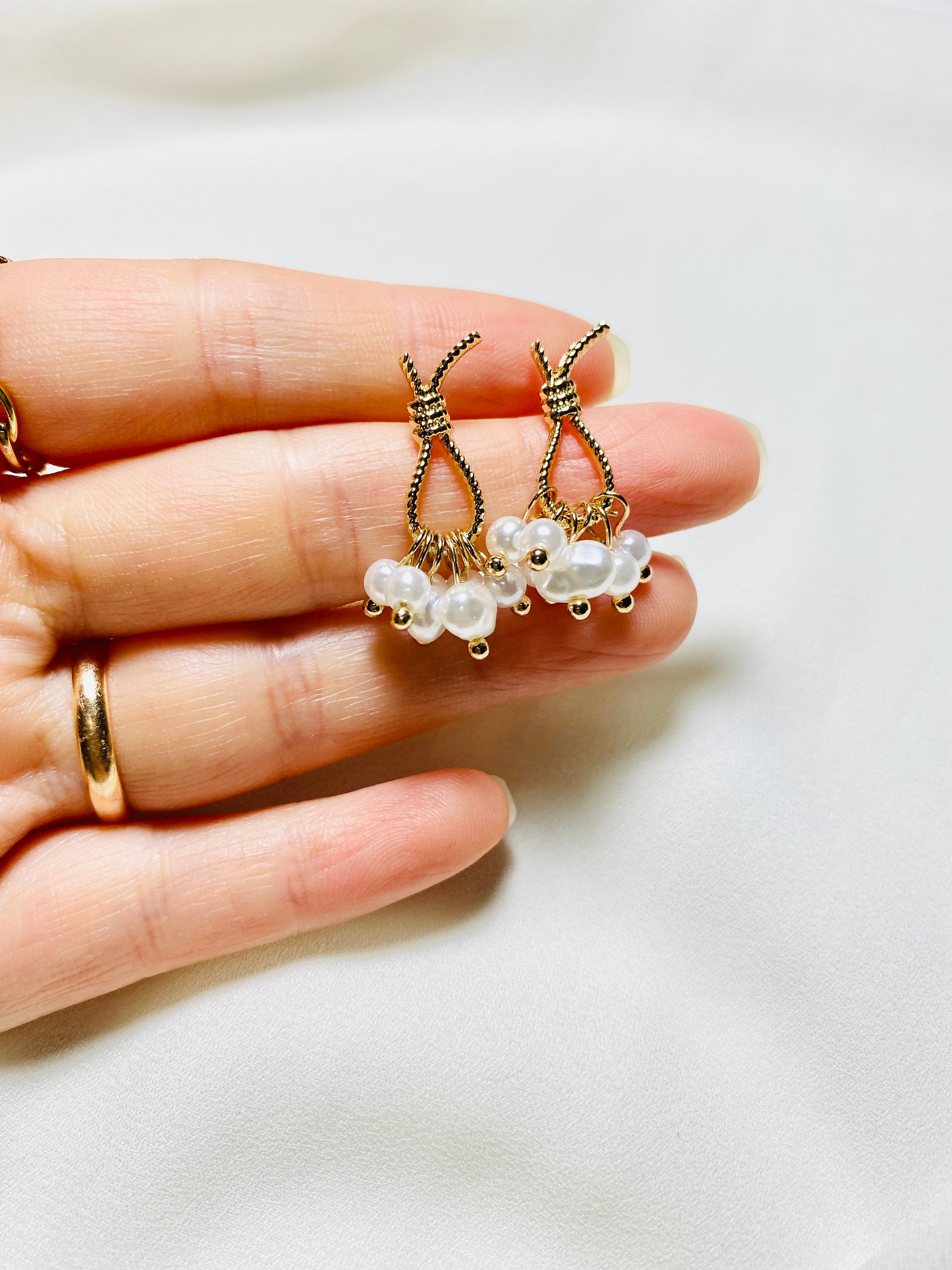 Accessorize pearl rope drop earrings Clearance