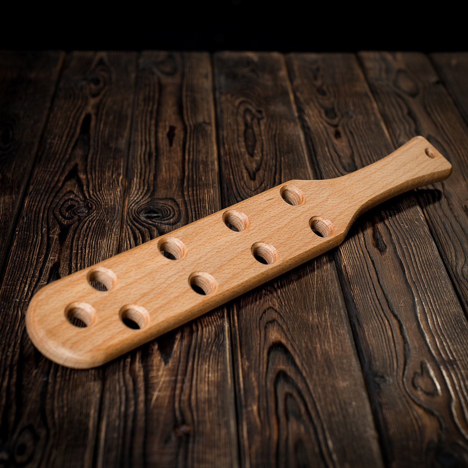 Big wooden spanking paddle with holes Etsy