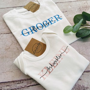 Kleine Große Schwester Kleiner Großer Bruder, Geschwister Partnerlook Personalisiertbar