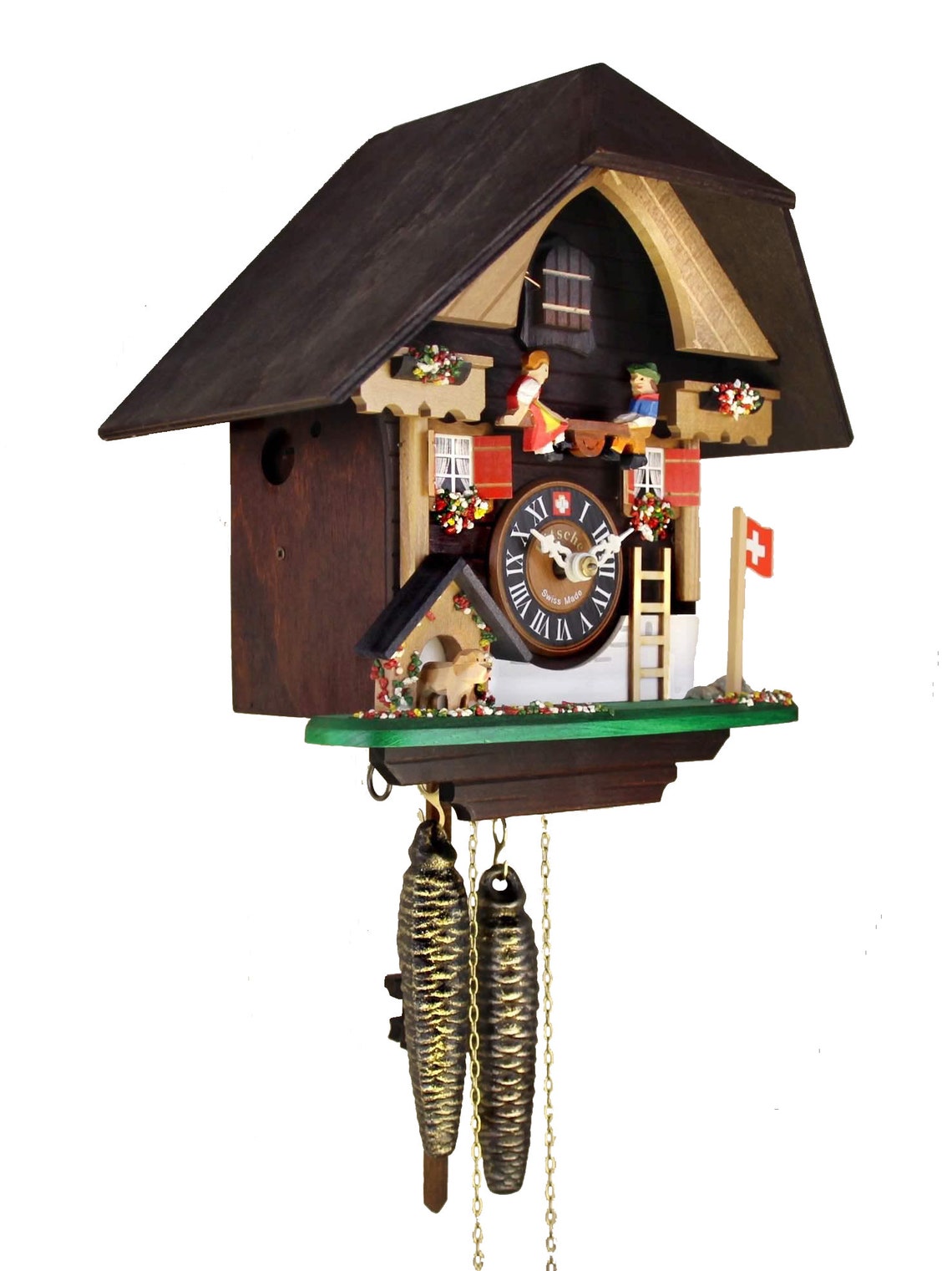 Loetscher Authentic Swiss Handcrafted Cuckoo Clock the Etsy
