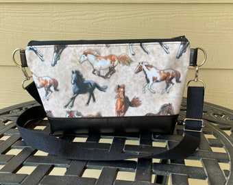 Horses crossbody bag