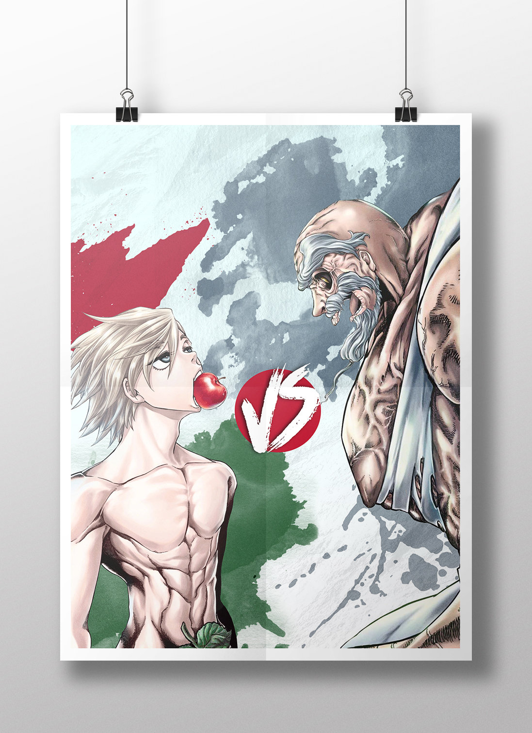 Record of Ragnarok Anime Manga Digital Poster Lubu Vs Thor -  Sweden