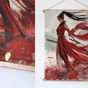 NARAKA BLADEPOINT GAME Canvas Print Viper Ning The Crimson Viper Martial Art Sword Blade  Decor Wall Art Poster Wall Hanging