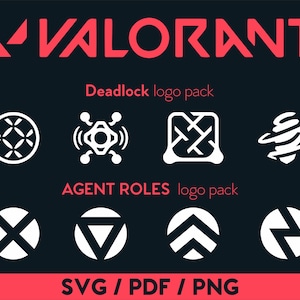 Valorant Deadlock Agent SVG PNG PDF Iselin Cable abilities Agent Roles Download Vector logo pack | Gaming | Video Game