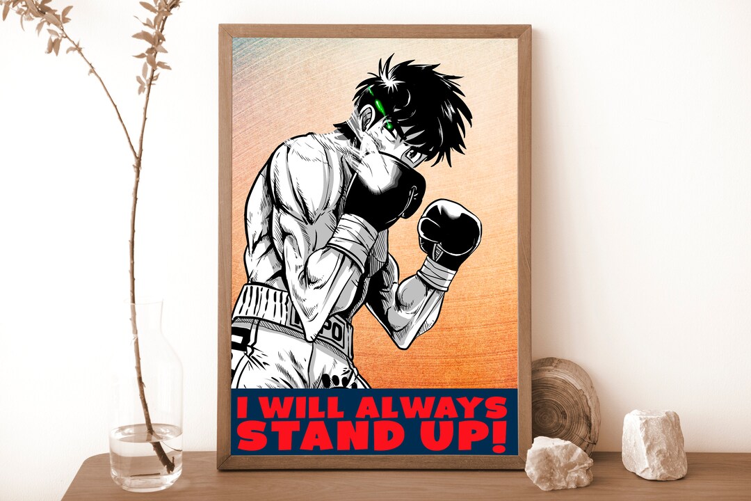 Hajime No Ippo Fight Anime Boxing Print Canvas Greeting Card for Sale by  donnalas