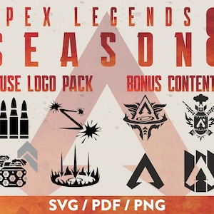 Apex Legends SVG Fuse Temporada 8 Descargar / Paquete de logotipos vectoriales / Habilidades de Fuse Walter Fitzroy y ulitimates The Motherlode / Juegos / Videojuegos