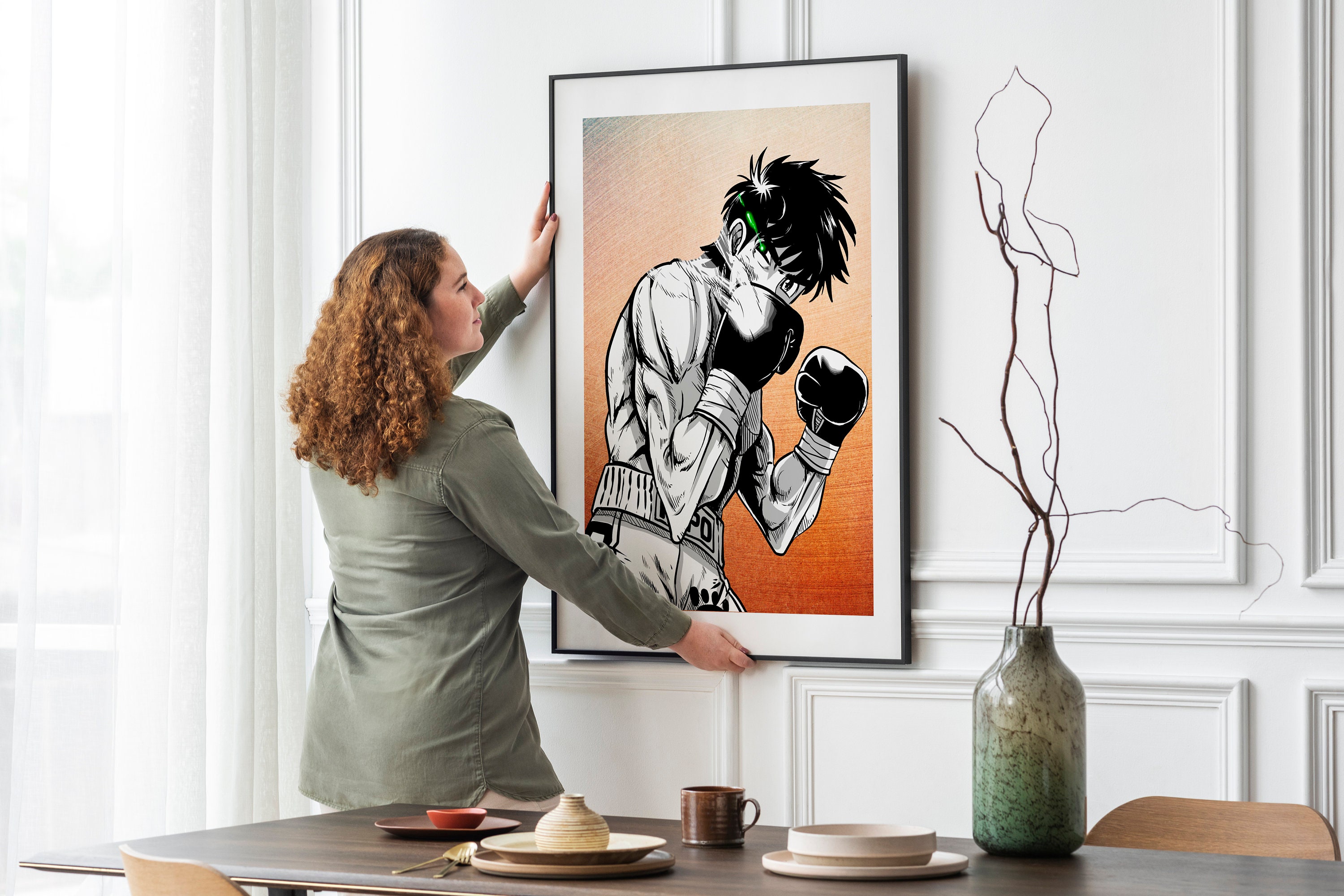 Hajime No Ippo Fight Anime Boxing Print Canvas Greeting Card for Sale by  donnalas