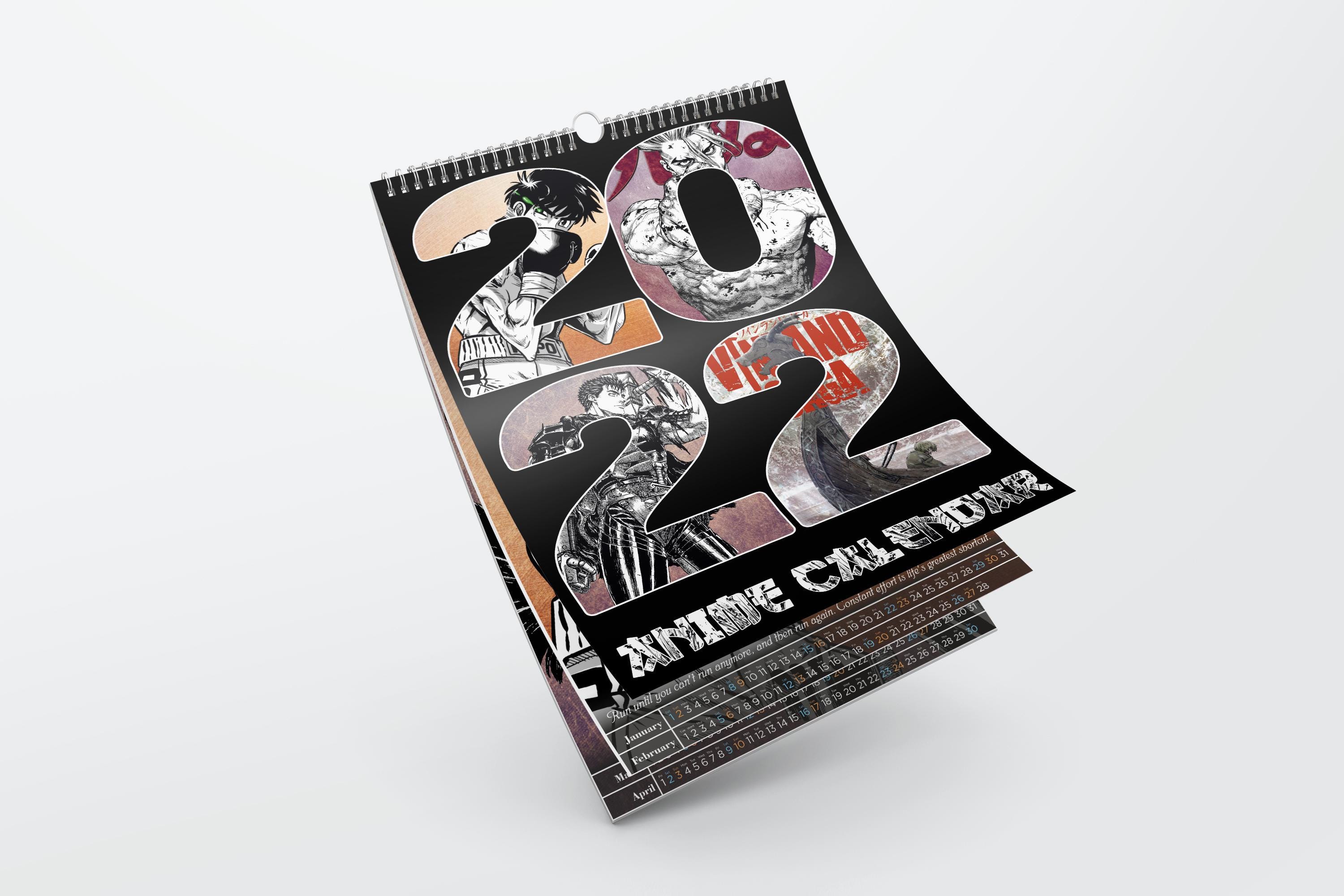Anime Calendar 2025, Custom Manga Calendar 2025, Custom