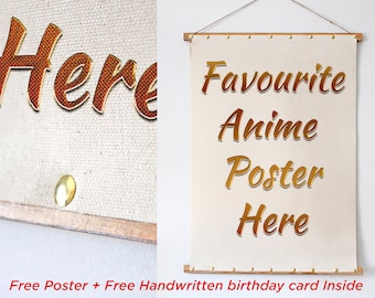 Anime Poster Custom Manga Canvas Print Birthday Present Anime Manga Poster Home Decor Wall Art Poster Wall Hanging