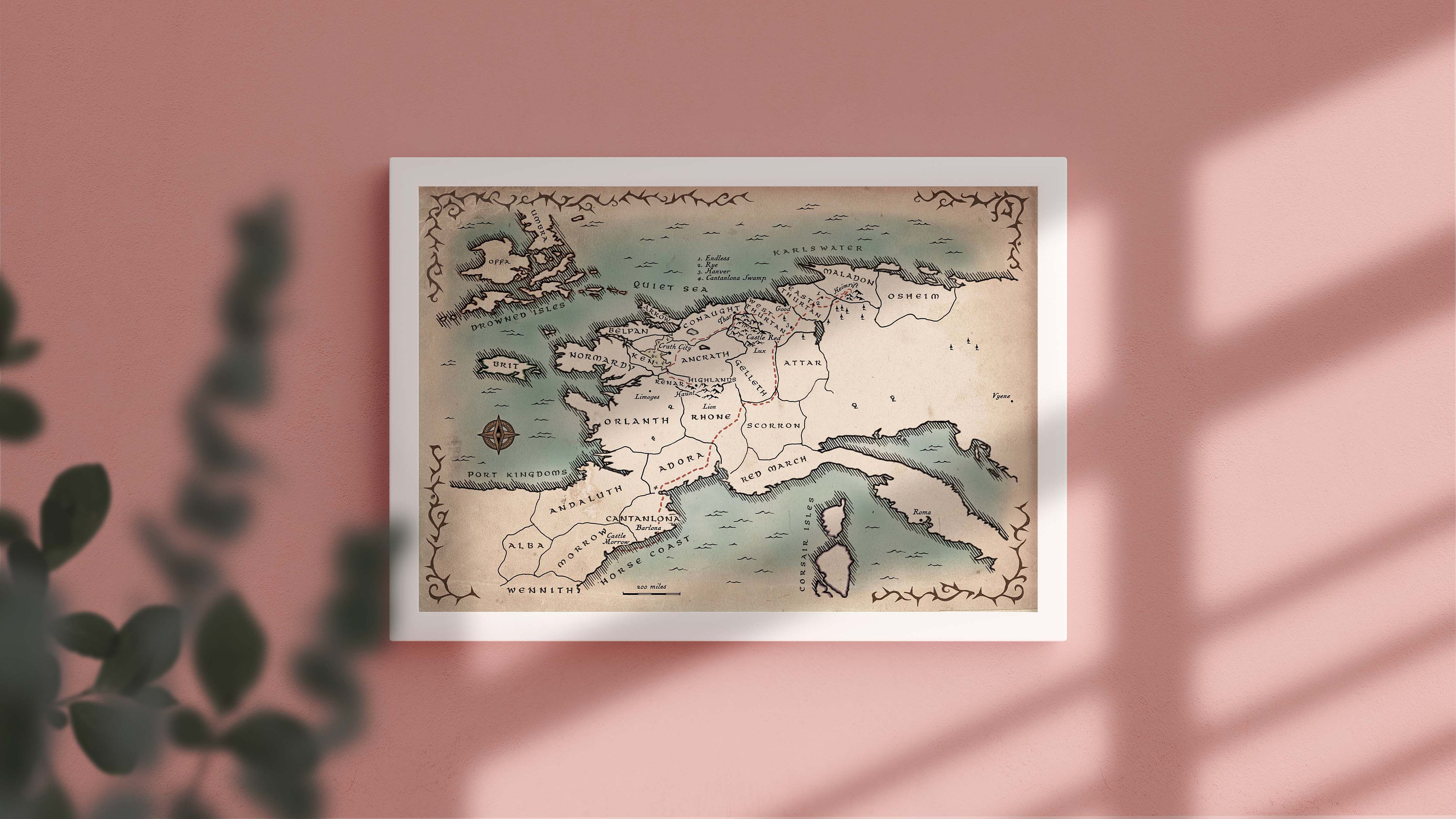 Broken Empire Map Prince of Thorns Map King of Thorns Map - Etsy Canada