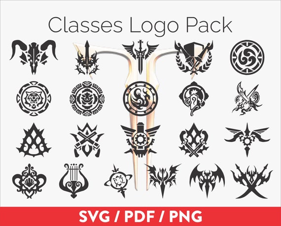 Lost Ark SVG Download Classes PNG PDF Vector logo pack | Warrior Martial  Artist Gunner Mage Assassin Lost ark logos | Gaming | Video Game