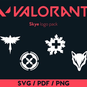 Valorant Skye Agent SVG PNG PDF abilities Download Vector logo pack | Gaming | Video Game