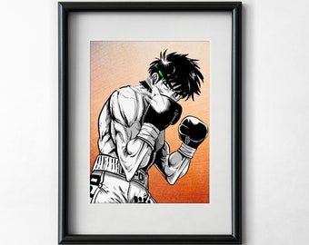 Hajime No Ippo Makunouchi Anime Canvas Manga Print Boxing -  Sweden