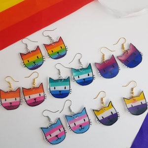 Pride Cat Earrings!