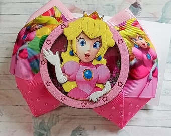 Arc de cheveux Mario bros, mario bros, arc de cheveux princesse pêche, mario bros, arcs pour filles arc de pêche princesse