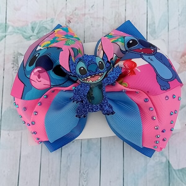 Stitch Hair Bow Etsy