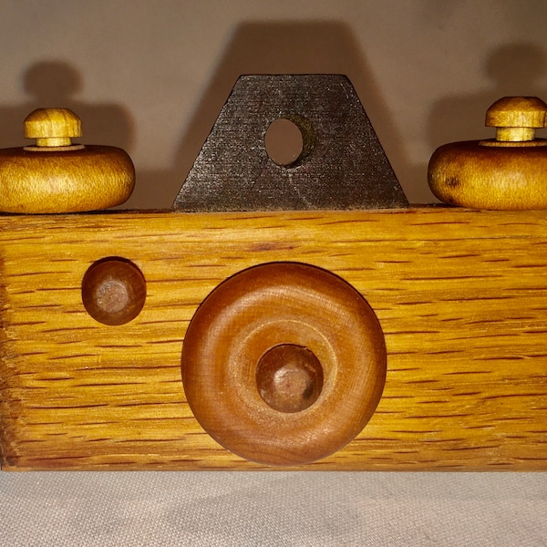Handcrafted Wood Toy Camera