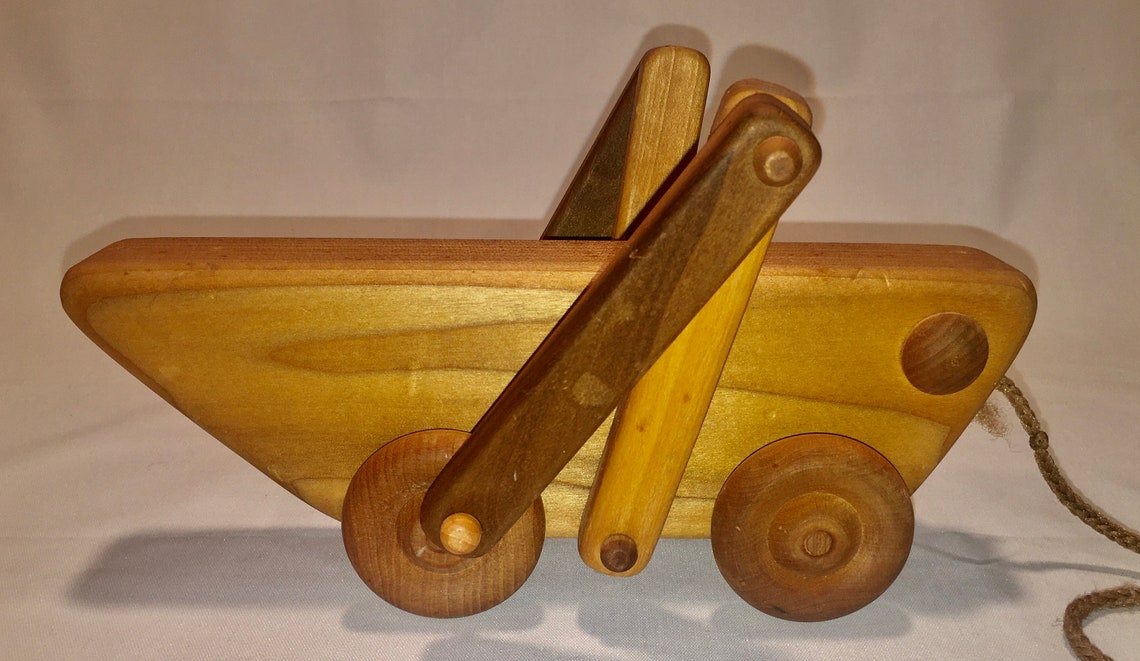 Handcrafted Wood Grasshopper Pull Toy - Etsy UK