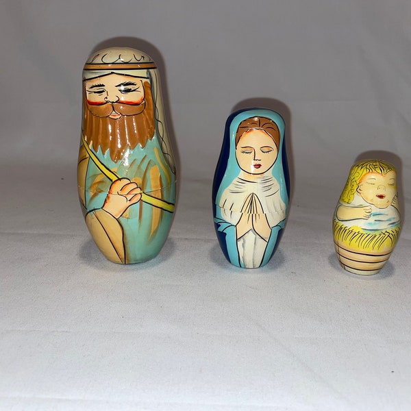 Nesting Nativity Scene