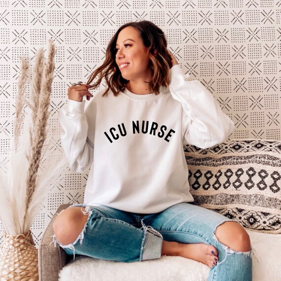 Enfermera de la UCI Unisex Crewneck sudadera unidad de | Etsy México