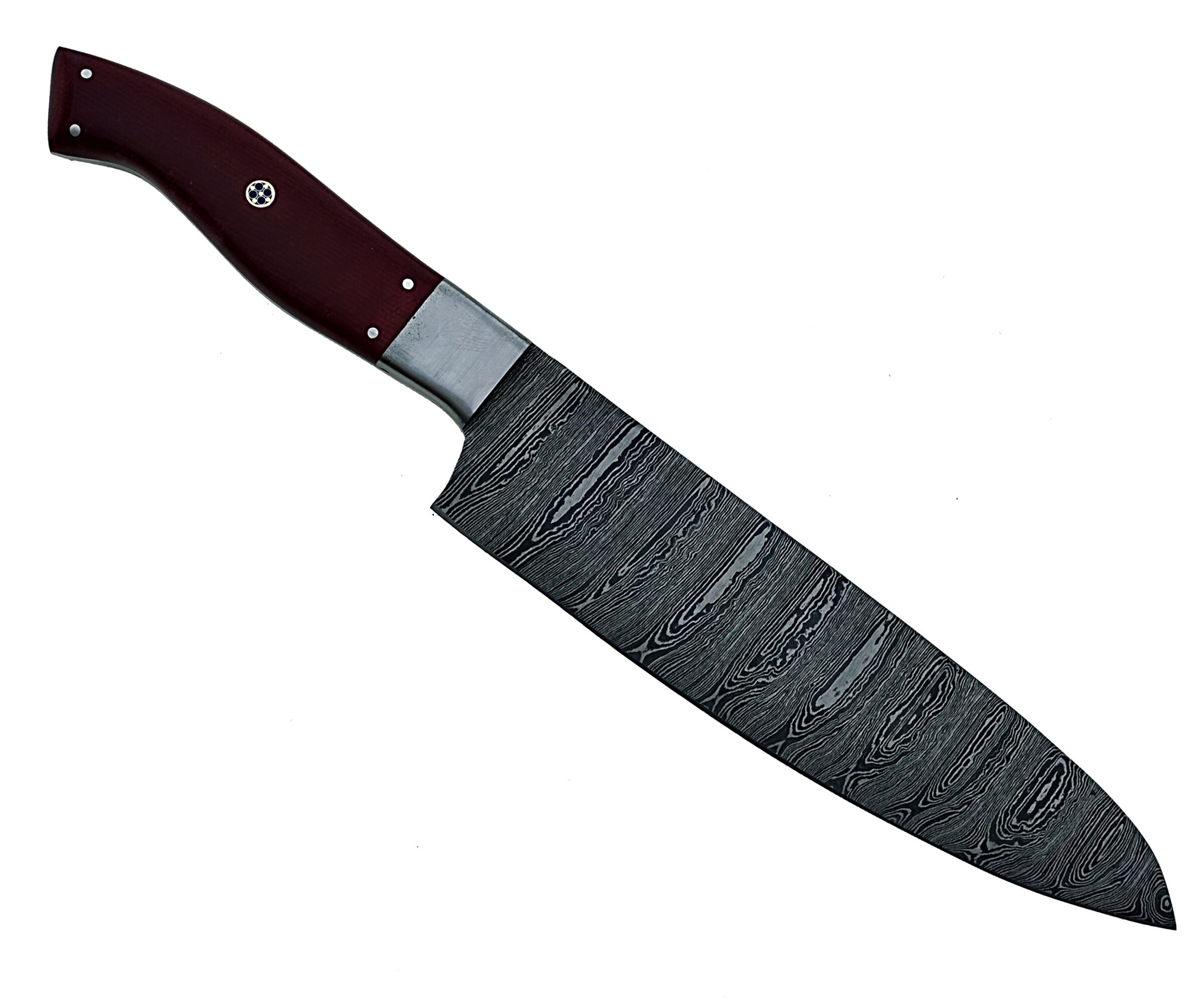 13.5 Inches Custom Handmade chef knife razon and steel handle Etsy